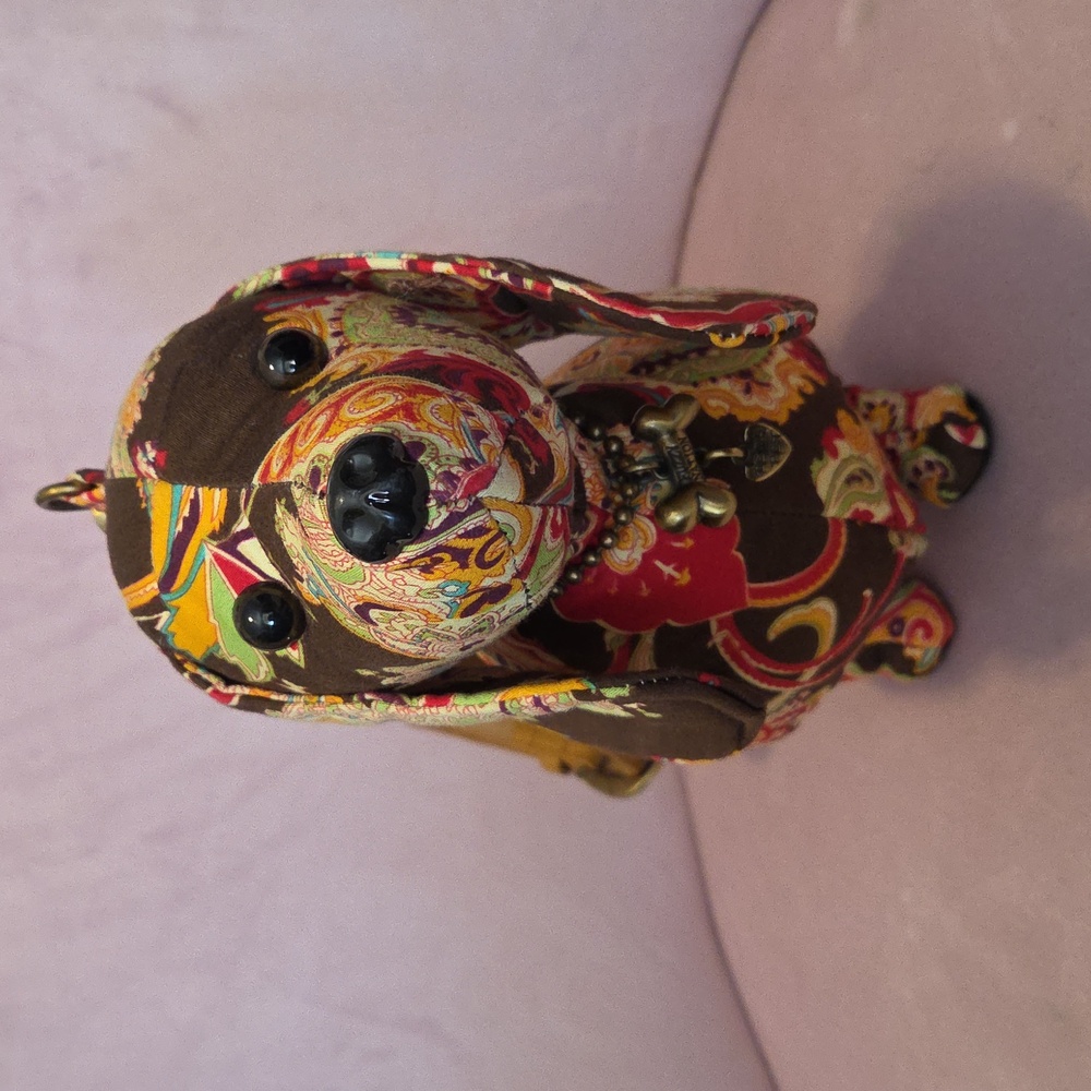 Fuzzy Nation Colorful Paisley Dog Purse - Picture 2 of 7